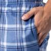 Fruit of the Loom Men’s Microsuede Fleece Sleep Pajama Pants, 2-pack(Blue Plaid/Navy Check)