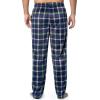 Fruit of the Loom Men’s Microsuede Fleece Sleep Pajama Pants, 2-pack(Navy/Green Plaid)