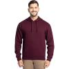 Fruit of the Loom Men’s Eversoft Fleece Pullover Hooded Sweatshirt, Moisture Wicking & Breathable(Maroon Pullover)
