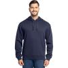Fruit of the Loom Men’s Eversoft Fleece Pullover Hooded Sweatshirt, Moisture Wicking & Breathable(Navy Pullover)