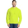 Fruit of the Loom Men’s Eversoft Fleece Pullover Hooded Sweatshirt, Moisture Wicking & Breathable(Safety Green Pullover)