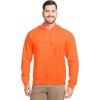 Fruit of the Loom Men’s Eversoft Fleece Pullover Hooded Sweatshirt, Moisture Wicking & Breathable(Safety Orange Pullover)