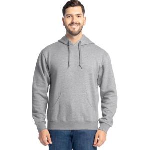 Fruit of the Loom Men’s Eversoft Fleece Pullover Hooded Sweatshirt, Moisture Wicking & Breathable(Grey Heather Pullover)
