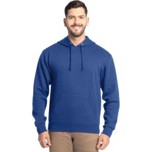 Fruit of the Loom Men’s Eversoft Fleece Pullover Hooded Sweatshirt, Moisture Wicking & Breathable(Mellow Blue)