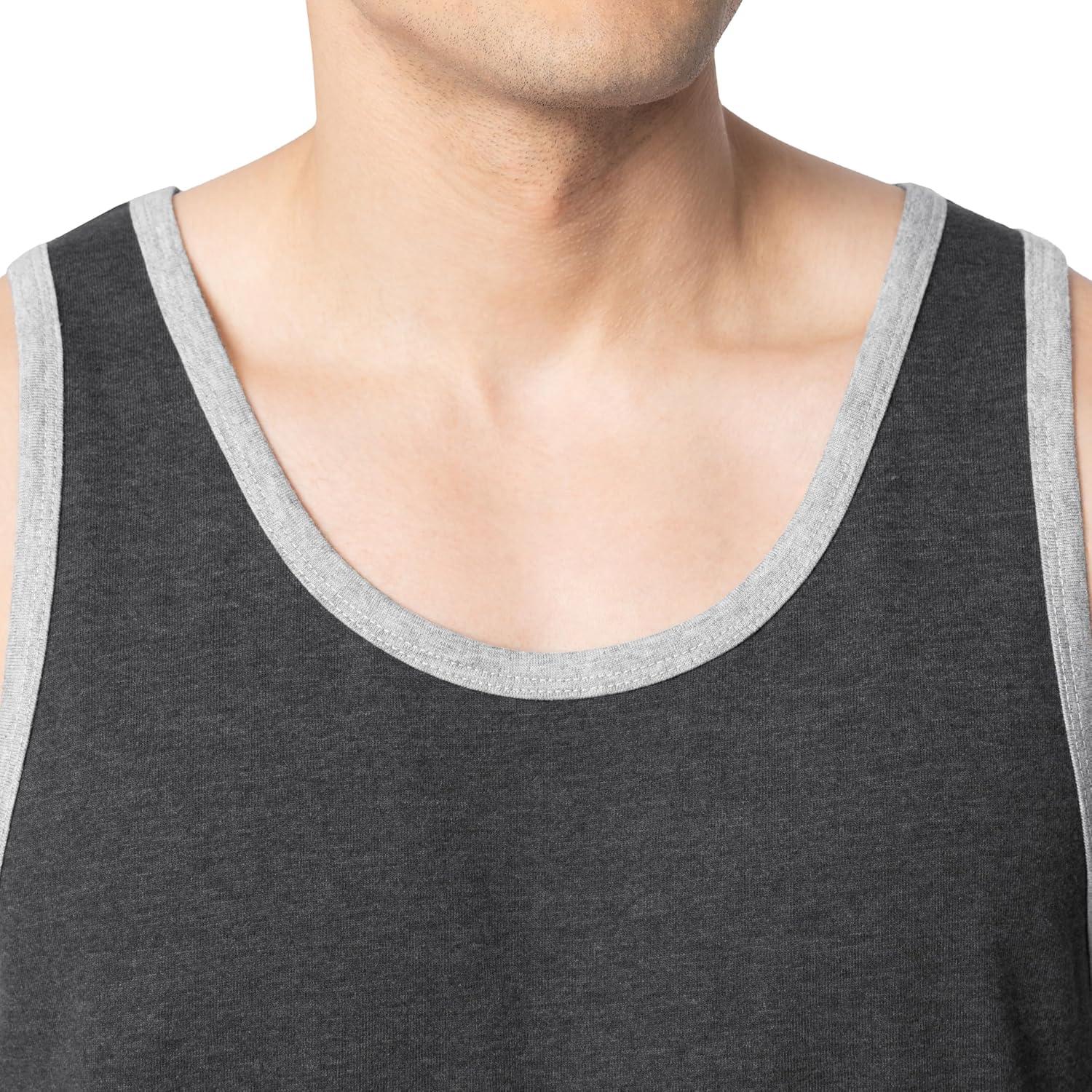 image:imageFruit of The Loom Mens Eversoft Cotton Sleeveless T Shirts Breathable amp Moisture Wicking with Odor Control Sizes S4XBlack Heather