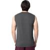 Fruit of The Loom Men’s Eversoft Cotton Sleeveless T Shirts, Breathable & Moisture Wicking with Odor Control, Sizes S-4X(Muscle – 2 Pack – Black Heather)