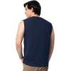 Fruit of The Loom Men’s Eversoft Cotton Sleeveless T Shirts, Breathable & Moisture Wicking with Odor Control, Sizes S-4X(Navy)