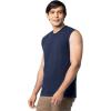Fruit of The Loom Men’s Eversoft Cotton Sleeveless T Shirts, Breathable & Moisture Wicking with Odor Control, Sizes S-4X(Navy)