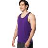 Fruit of The Loom Men’s Eversoft Cotton Sleeveless T Shirts, Breathable & Moisture Wicking with Odor Control, Sizes S-4X(Purple)