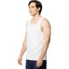 Fruit of The Loom Men’s Eversoft Cotton Sleeveless T Shirts, Breathable & Moisture Wicking with Odor Control, Sizes S-4X(White Ice)