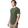 Fruit of The Loom Men’s Eversoft Cotton T Shirts, Breathable & Moisture Wicking with Odor Control, Sizes S-4x(2 Pack Military Green)