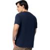 Fruit of The Loom Men’s Eversoft Cotton T Shirts, Breathable & Moisture Wicking with Odor Control, Sizes S-4x(2 Pack Navy)