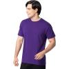 Fruit of The Loom Men’s Eversoft Cotton T Shirts, Breathable & Moisture Wicking with Odor Control, Sizes S-4x(2 Pack Purple)