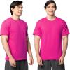 Fruit of The Loom Men’s Eversoft Cotton T Shirts, Breathable & Moisture Wicking with Odor Control, Sizes S-4x(2 Pack Cyber Pink)