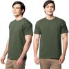 Fruit of The Loom Men’s Eversoft Cotton T Shirts, Breathable & Moisture Wicking with Odor Control, Sizes S-4x(2 Pack Military Green)