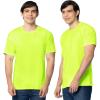 Fruit of The Loom Men’s Eversoft Cotton T Shirts, Breathable & Moisture Wicking with Odor Control, Sizes S-4x(2 Pack Safety Green)