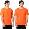 Fruit of The Loom Men’s Eversoft Cotton T Shirts, Breathable & Moisture Wicking with Odor Control, Sizes S-4x(2 Pack Safety Orange)