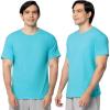 Fruit of The Loom Men’s Eversoft Cotton T Shirts, Breathable & Moisture Wicking with Odor Control, Sizes S-4x(2 Pack Scuba Blue)