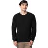 Fruit of The Loom Men’s Eversoft Cotton Long Sleeve T Shirts, Breathable & Moisture Wicking with Odor Control(Long Sleeve – Black Ink)