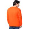 Fruit of The Loom Men’s Eversoft Cotton Long Sleeve T Shirts, Breathable & Moisture Wicking with Odor Control(Long Sleeve – Safety Orange)