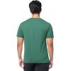 Fruit of The Loom Men’s Short Sleeve Henley T-Shirt(Antique Green)