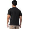 Fruit of The Loom Men’s Short Sleeve Henley T-Shirt(Black)