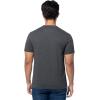 Fruit of The Loom Men’s Short Sleeve Henley T-Shirt(Black Heather)