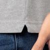 Fruit of The Loom Men’s Short Sleeve Henley T-Shirt(Light Grey Heather)