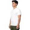 Fruit of The Loom Men’s Short Sleeve Henley T-Shirt(White)