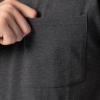Fruit of the Loom Men’s Eversoft Cotton Short Sleeve Pocket T-Shirts, Breathable & Tag Free, 2-Pack(2 Pack – Black Heather)