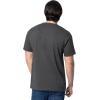 Fruit of the Loom Men’s Eversoft Cotton Short Sleeve Pocket T-Shirts, Breathable & Tag Free, 2-Pack(2 Pack – Black Heather)