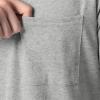 Fruit of the Loom Men’s Eversoft Cotton Short Sleeve Pocket T-Shirts, Breathable & Tag Free, 2-Pack(2 Pack – Grey Heather)