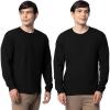Fruit of The Loom Men’s Eversoft Cotton Long Sleeve T Shirts, Breathable & Moisture Wicking with Odor Control(Long Sleeve – Black Ink)