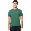 Fruit of The Loom Men’s Short Sleeve Henley T-Shirt(Antique Green)