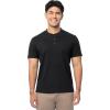 Fruit of The Loom Men’s Short Sleeve Henley T-Shirt(Black)
