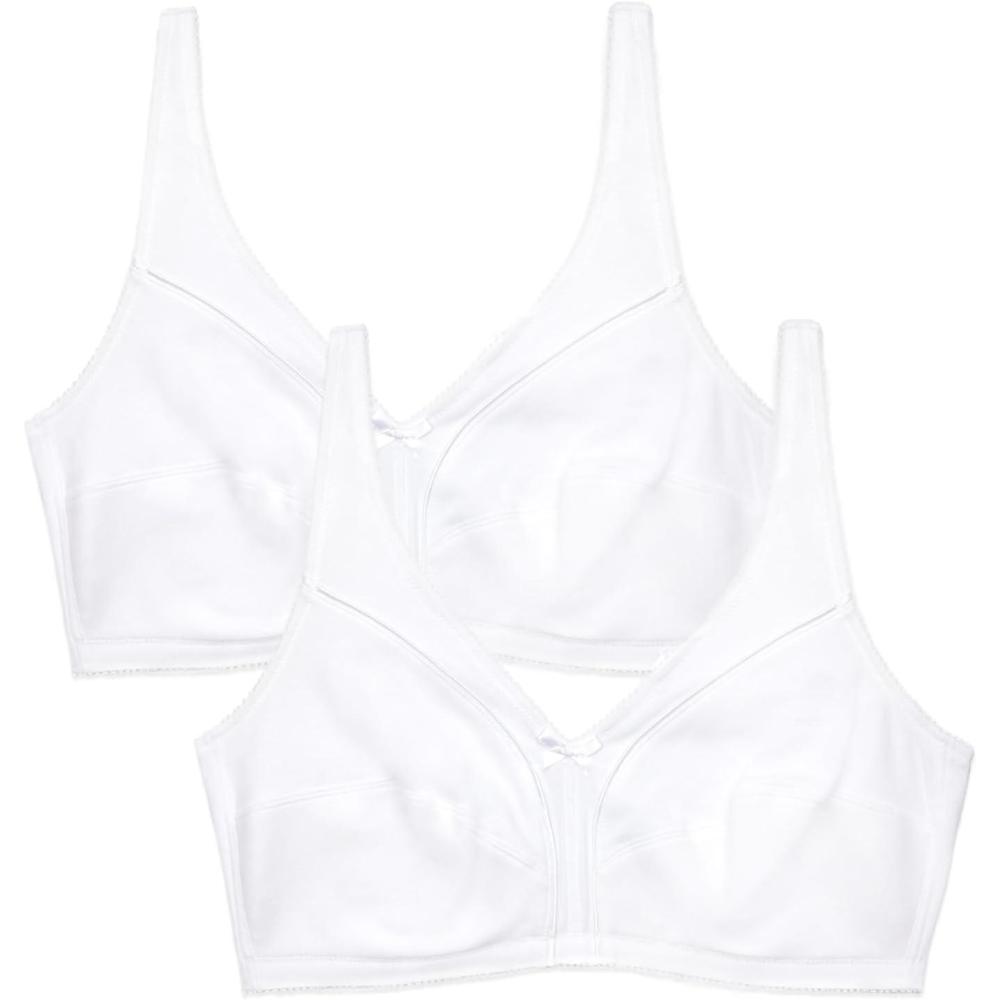 image:imageFruit of The Loom Womens Cotton Soft Cup Bra WireFree with Seamed Design for Extra SupportWhiteWhite