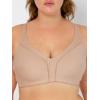 Fruit of The Loom Women’s Cotton Soft Cup Bra – Wire-Free with Seamed Design for Extra Support(White 86ck/ Sand)