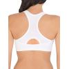 Fruit of the Loom Women’s Front Close Builtup Sports Bra(Black Hue/White)