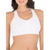 Fruit of the Loom Women’s Front Close Builtup Sports Bra(Mint Chip/White)