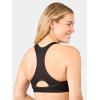 Fruit of the Loom Women’s Front Close Builtup Sports Bra(Sand/White/Black)