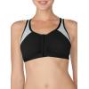 Fruit of the Loom Women’s Front Close Builtup Sports Bra(White With Grey/Black With Grey)