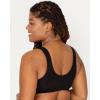 Fruit of the Loom Women’s Multi-Pack Front Close Sports Bra(Black Hue/Black Hue)