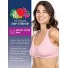 Fruit of the Loom Women’s Multi-Pack Front Close Sports Bra(Blushing Rose/Charcoal Heather 2-pack)