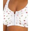 Fruit of the Loom Women’s Multi-Pack Front Close Sports Bra(Dancing Rosebuds/Lilas/Grey)