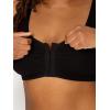 Fruit of the Loom Women’s Multi-Pack Front Close Sports Bra(Desert Dusk/ Olive Night/Black)