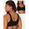 Fruit of the Loom Women’s Multi-Pack Front Close Sports Bra(Desert Dusk/ Olive Night/Black)