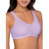 Fruit of the Loom Women’s Multi-Pack Front Close Sports Bra(Lilac Whisper/White/Purple Velvet)