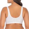 Fruit of the Loom Women’s Multi-Pack Front Close Sports Bra(White)