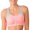 Fruit of the Loom Women’s Multi-Pack Front Close Sports Bra(Popsicle Pink With Grey/Grey)