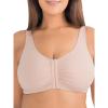 Fruit of the Loom Women’s Multi-Pack Front Close Sports Bra(Sand)